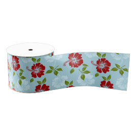 ハワイアンプリント グログランリボン