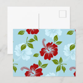 ハワイアンプリント シーズンポストカード