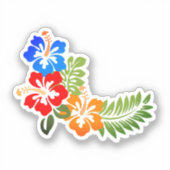 ハワイアンプリント シール (正面)
