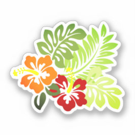 ハワイアンプリント シール