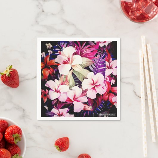 ハワイアンプリント スタンダードカクテルナプキン (インサイチュ)