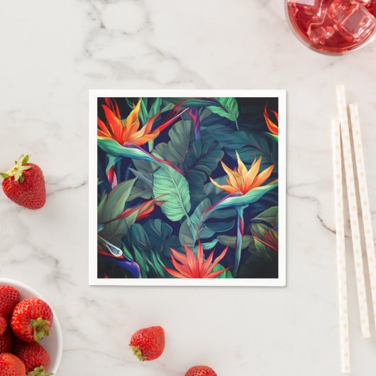 ハワイアンプリント スタンダードカクテルナプキン (インサイチュ)