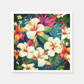 ハワイアンプリント スタンダードカクテルナプキン (正面)