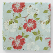 ハワイアンプリント ストーンコースター (正面)