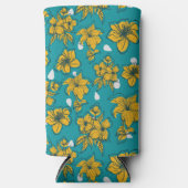 ハワイアンプリント スリム缶クーラー (正面)