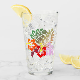 ハワイアンプリント タンブラーグラス