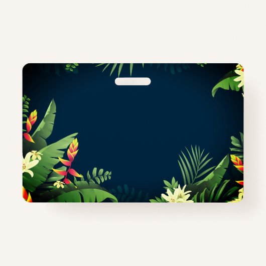 ハワイアンプリント バッジ (正面)