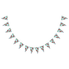 ハワイアンプリント バンティングフラッグ