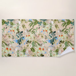 ハワイアンプリント ビーチタオル