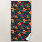 ハワイアンプリント ビーチタオル (正面)