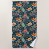 ハワイアンプリント ビーチタオル (正面)