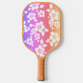 ハワイアンプリント ピックルボールラケット (裏面)