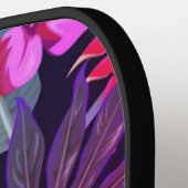 ハワイアンプリント ピックルボールラケット (左詳細)