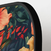 ハワイアンプリント ピックルボールラケット (左詳細)