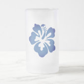 ハワイアンプリント フロストグラスビールジョッキ (中央)