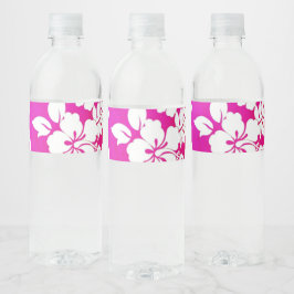 ハワイアンプリント ペットボトルラベル