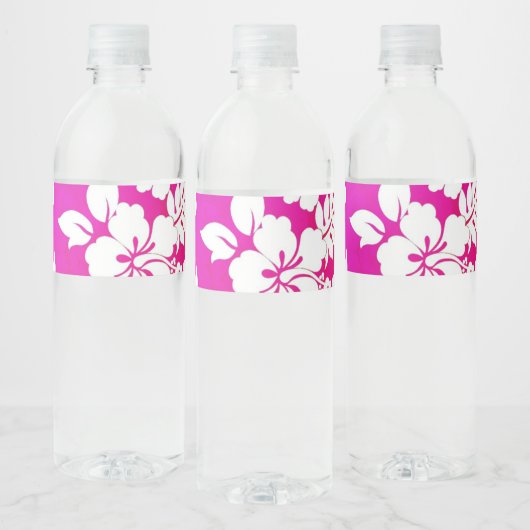 ハワイアンプリント ペットボトルラベル (ボトル)