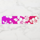 ハワイアンプリント ペットボトルラベル (シングルラベル)