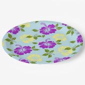 ハワイアンプリント ペーパープレート (アングル)