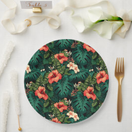 ハワイアンプリント ペーパープレート