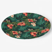 ハワイアンプリント ペーパープレート (アングル)