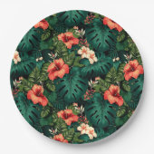 ハワイアンプリント ペーパープレート (正面)