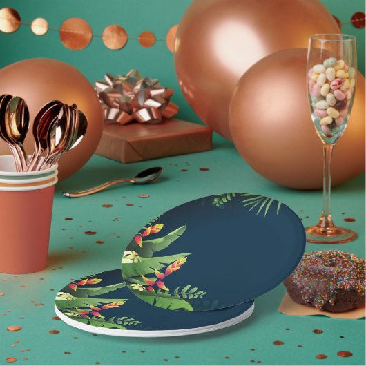 ハワイアンプリント ペーパープレート (複数)
