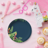 ハワイアンプリント ペーパープレート (パーティー)