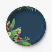 ハワイアンプリント ペーパープレート (正面)