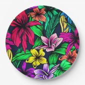 ハワイアンプリント ペーパープレート (正面)