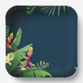 ハワイアンプリント ペーパープレート (正面)