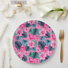 ハワイアンプリント ペーパープレート