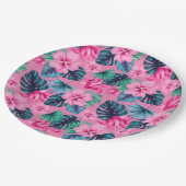 ハワイアンプリント ペーパープレート (アングル)