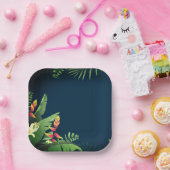 ハワイアンプリント ペーパープレート (パーティー)