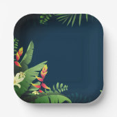 ハワイアンプリント ペーパープレート (正面)