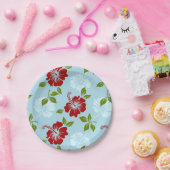 ハワイアンプリント ペーパープレート (パーティー)