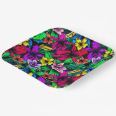 ハワイアンプリント ペーパープレート (傾斜あり)