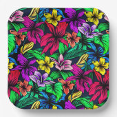 ハワイアンプリント ペーパープレート (正面)