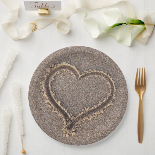 ハワイアンプリント ペーパープレート (ウェディング)