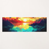 ハワイアンプリント ヨガマット (正面(横))