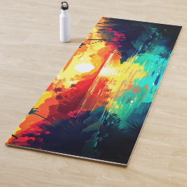 ハワイアンプリント ヨガマット