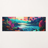 ハワイアンプリント ヨガマット (正面(横))