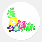 ハワイアンプリント ラウンドシール (正面)