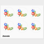 ハワイアンプリント ラウンドシール (シート)