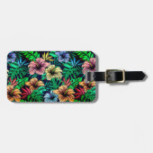 ハワイアンプリント ラゲッジタグ (正面横)