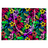 ハワイアンプリント ラージペーパーバッグ (裏面)