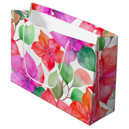 ハワイアンプリント ラージペーパーバッグ
