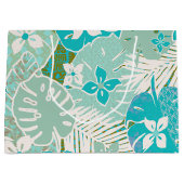 ハワイアンプリント ラージペーパーバッグ (正面)