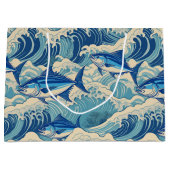 ハワイアンプリント ラージペーパーバッグ (正面)