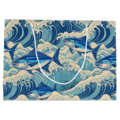 ハワイアンプリント ラージペーパーバッグ (裏面)